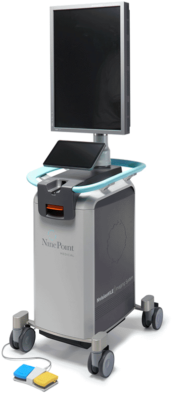  Imagen: El sistema de imagenología NvisionVLE (Fotografía cortesía de NinePoint Medical).